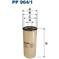 FILTRON Kraftstofffilter PP 964/1 für VOLVO FM 9 Anschraubfilter