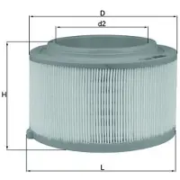 MAHLE ORIGINAL Luftfilter MAHLE LX 3458