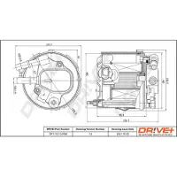 Dr!ve+ Kraftstofffilter [Hersteller-Nr. DP1110.13.0080] für Ford, Volvo, Mazda