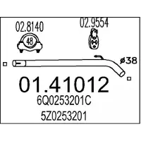 MTS Abgasrohr 01.41012