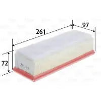 Valeo Luftfilter 585417 für Dacia Renault Duster Sandero Logan Express