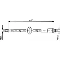 Bosch Bremsschlauch [Hersteller-Nr. 1987481671] für Jeep, Fiat, Vauxhall, Opel