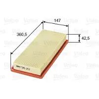 Valeo Luftfilter 585252 für Citroën Mini Peugeot C4 II Countryman