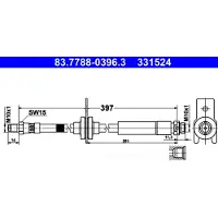 Ate Bremsschlauch 83.7788-0396.3