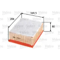 Valeo Luftfilter 585007 für Peugeot Citroën 308 I Xsara Break 206 CC