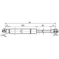 MAPCO Gasfeder, Motorhaube 91815
