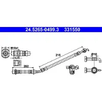 Ate Bremsschlauch [Hersteller-Nr. 24.5265-0499.3] für Toyota, Subaru