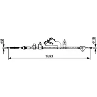 Bosch Seilzug, Feststellbremse [Hersteller-Nr. 1987482657] für Toyota