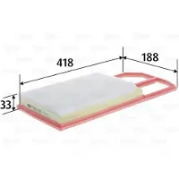 Valeo Luftfilter 585395 für Seat VW Cordoba Vario Polo III Classic
