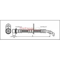 METZGER Bremsschlauch 4111427