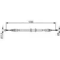 Bosch Seilzug, Feststellbremse 1 987 482 549