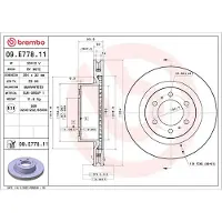 Brembo Bremsscheibe 09.E778.11, 1 Stück