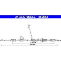Ate 24.3727-0683.2 Seilzug, Feststellbremse