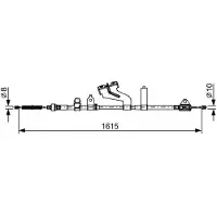 Bosch Seilzug, Feststellbremse 1 987 482 656