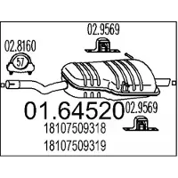 MTS Endschalldämpfer 01.64520