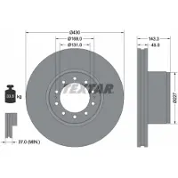 Textar Bremsscheibe 93186700, 1 Stück