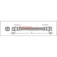 METZGER Bremsschlauch 4111168