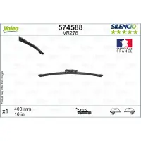 Valeo Wischblatt hinten 400 mm Flachbalken mit Spoiler für u.a. RENAULT TRAFIC