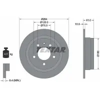 Textar Bremsscheibe [Hersteller-Nr. 92022400] für Alpina, BMW