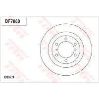 TRW Bremsscheibe DF7880S vorne, belüftet, 1 Stück