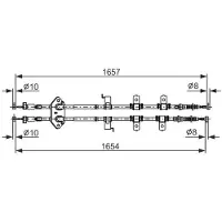 Bosch Seilzug, Feststellbremse 1 987 482 896