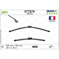 Valeo SILENCIO Scheibenwischer Wischblatt Vorne für FORD Focus Mk4 Turnier (HP) Rahmenlos
