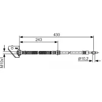 Bosch Bremsschlauch 1 987 481 B30, Rechts