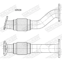 Walker Abgasrohr 10928
