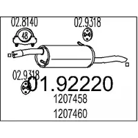 MTS Endschalldämpfer 01.92220