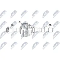 NTY NPW-ME-202 Antriebswelle Vorne Links passend für MERCEDES-BENZ G-Klasse SUV (W463)