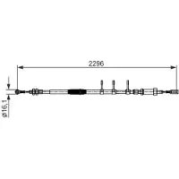 Bosch Handbremsseil Seilzug Feststellbremse für FIAT Ducato Kastenwagen (250, 290) 1 987 482 595