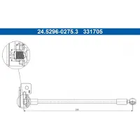 Ate 24.5296-0275.3 Bremsschlauch