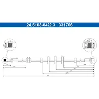 Ate Bremsschlauch 24.5103-0472.3