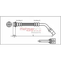 METZGER Bremsschlauch 4114751