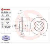 Brembo Bremsscheibe PRIME LINE 09.5134.10