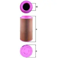 MAHLE ORIGINAL Luftfilter LX 2020