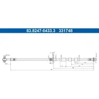 Ate Bremsschlauch 83.8247-0433.3