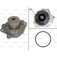 Valeo Wasserpumpe [Hersteller-Nr. 506590] für Suzuki, Cadillac, Saab, Alfa Romeo, Vauxhall, Opel, Fiat, Lancia