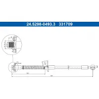 Ate Bremsschlauch [Hersteller-Nr. 24.5298-0493.3] für Kia, Hyundai