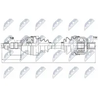 NTY NPW-PL-032 Antriebswelle Vorne Rechts für OPEL INSIGNIA Caravan INSIGNIA INSIGNIA Stufenheck für SAAB 9-5 (YS3G) für VAUXHALL