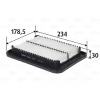 Valeo Luftfilter 585227 für Hyundai I10 I