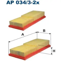 FILTRON Luftfilter AP 034/3-2x