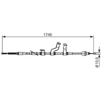 Bosch Seilzug, Feststellbremse 1 987 482 572 Links