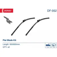 Denso Flat Scheibenwischer Vorne für VW Transporter V Bus (7HB, 7HJ, 7EB, 7EJ, 7EF, 7EG, 7HF, 7EC) Rahmenlos
