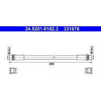 Ate 24.5201-0182.3 Bremsschlauch