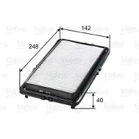 Valeo Luftfilter 585261 für HONDA INTEGRA Coupe (DC2, DC4) Filtereinsatz