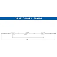 Ate Bremszug, Handbremse 24.3727-0496.2