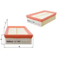 MAHLE ORIGINAL Luftfilter MAHLE LX 1983