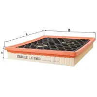 MAHLE ORIGINAL Luftfilter MAHLE LX 2683