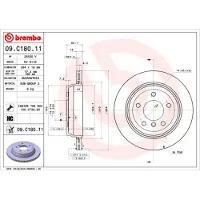Brembo Bremsscheibe 09.C180.11